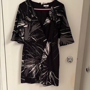 Halston Heritage Monochrome Wrap Dress